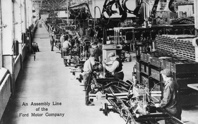 An Assembly Line at the Ford Motor Company by American Photographer